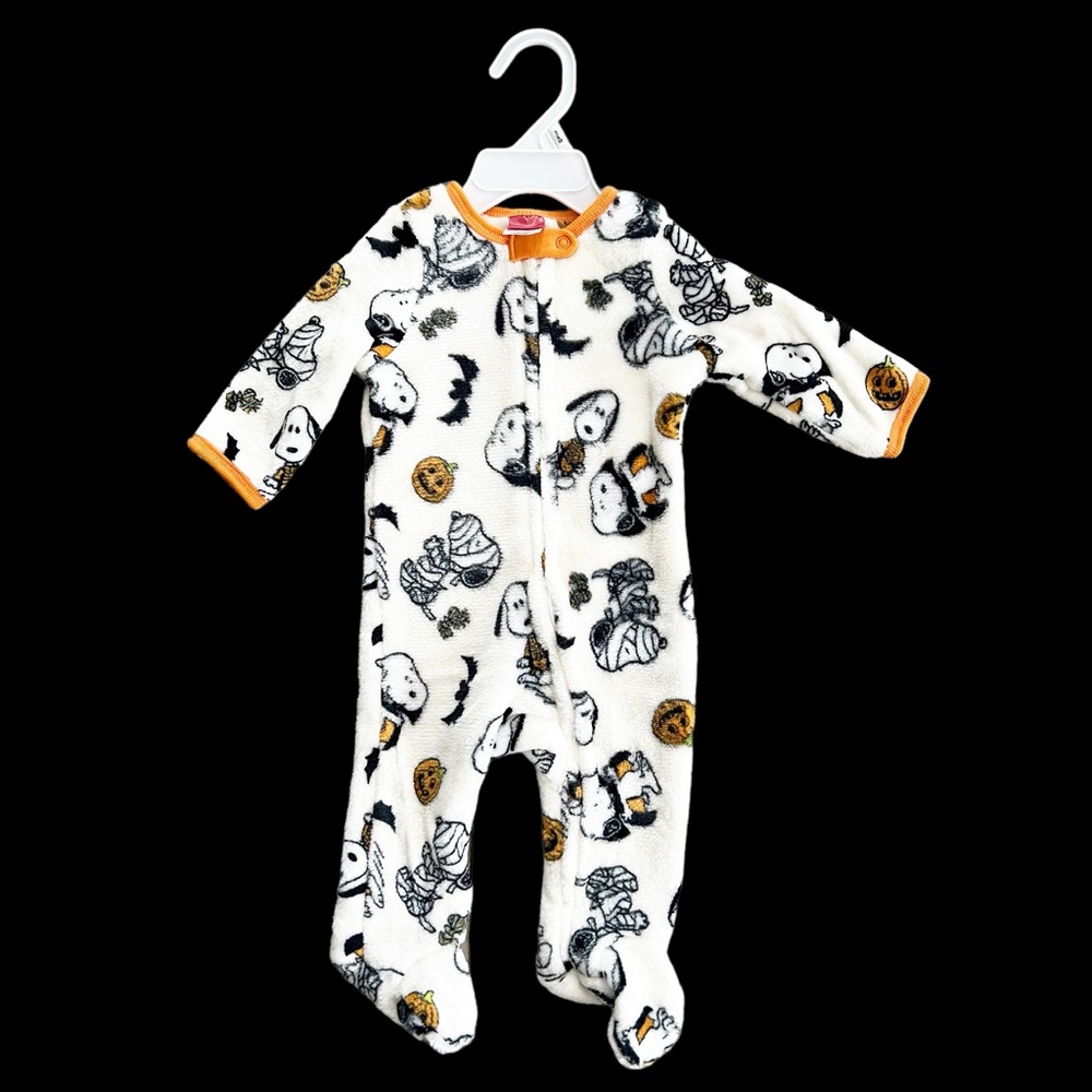 Peanuts Snoopy Halloween-Theme Footies/Onesie New w/Tag - Picture 1 of 8